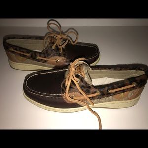 Sperry Topsider Firefish Leopard Boat Shoes