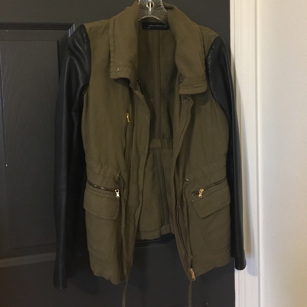 Zara Army Green Jacket - Size XS