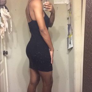 Black Tank dress (ribbed)