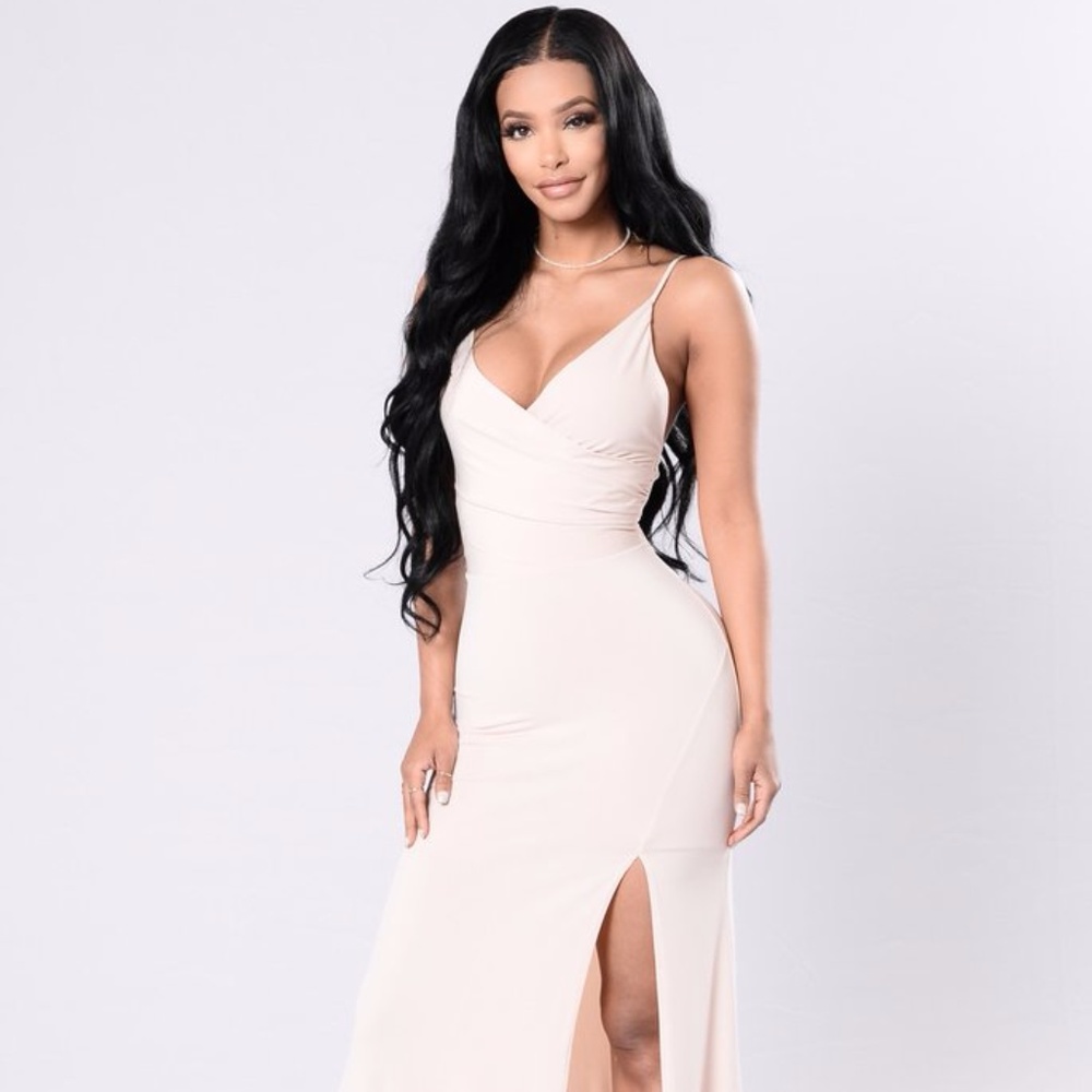 High Street Dress - Champagne