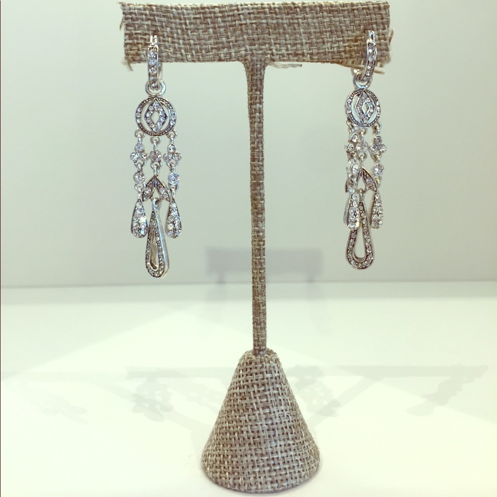 Silver Statement Earrings - Picture 3 of 4
