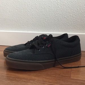 NWT Vans Charcoal Tweed Shoes