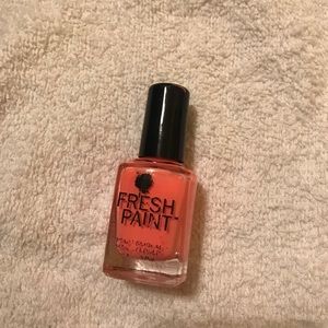 Light orange nail polish!
