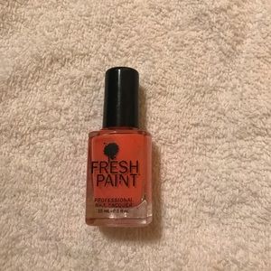 Salmon coloured nail polish!