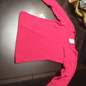 Calvin Klein girl long sleeve shirt