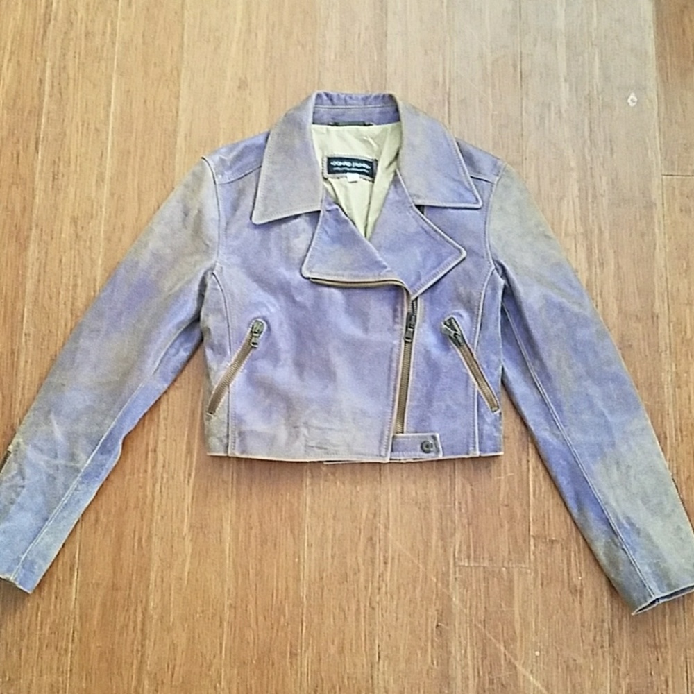 Donald J Pliner crop leather jacket