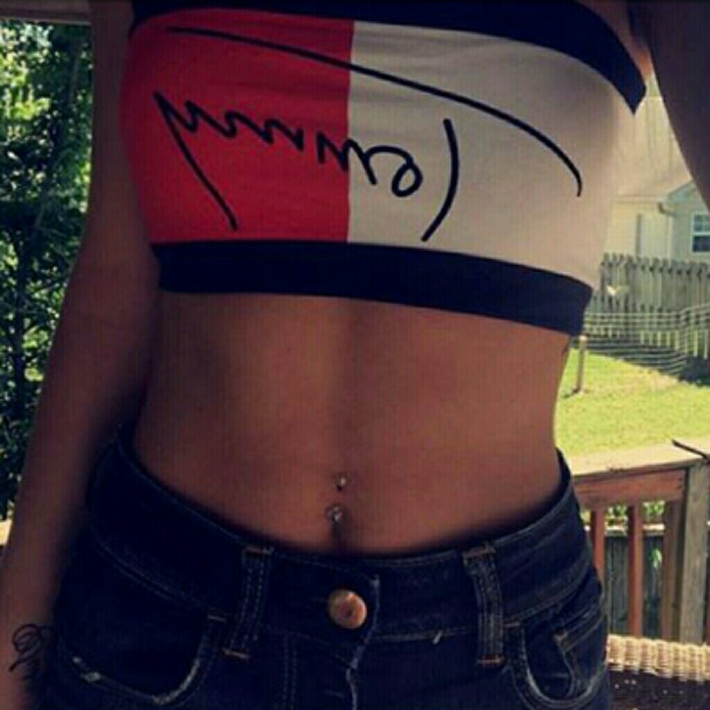 tommyhilfiger crop top