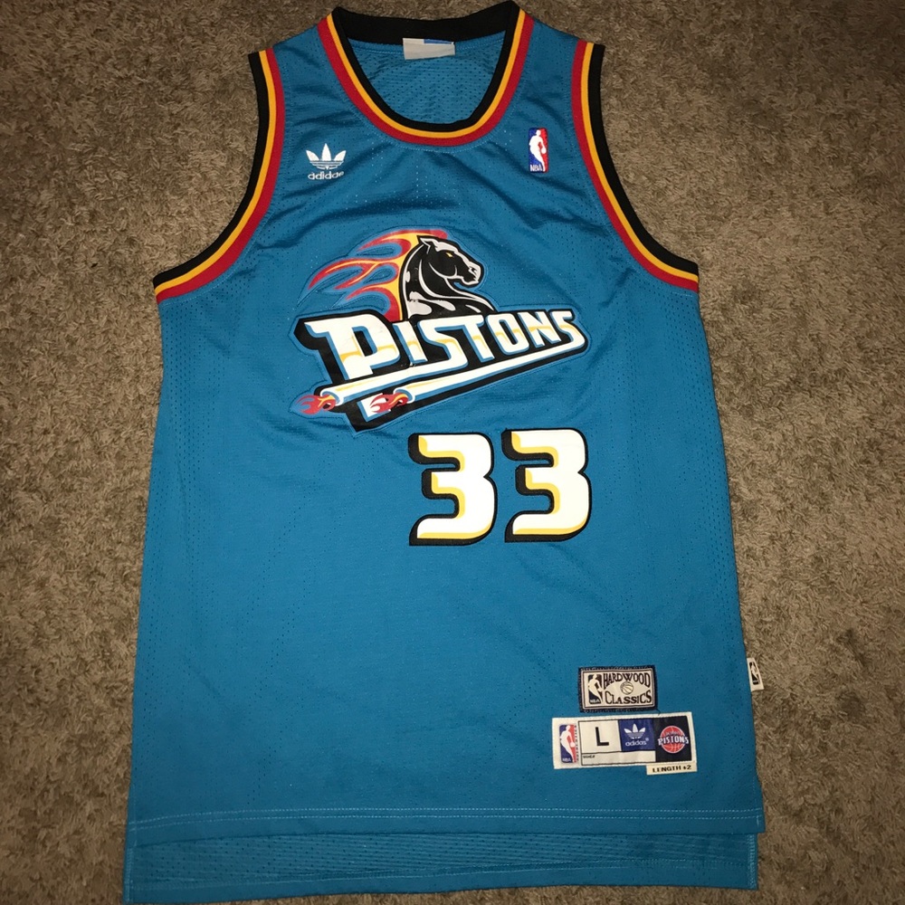 Grant Hill Detroit Pistons throwback jersey