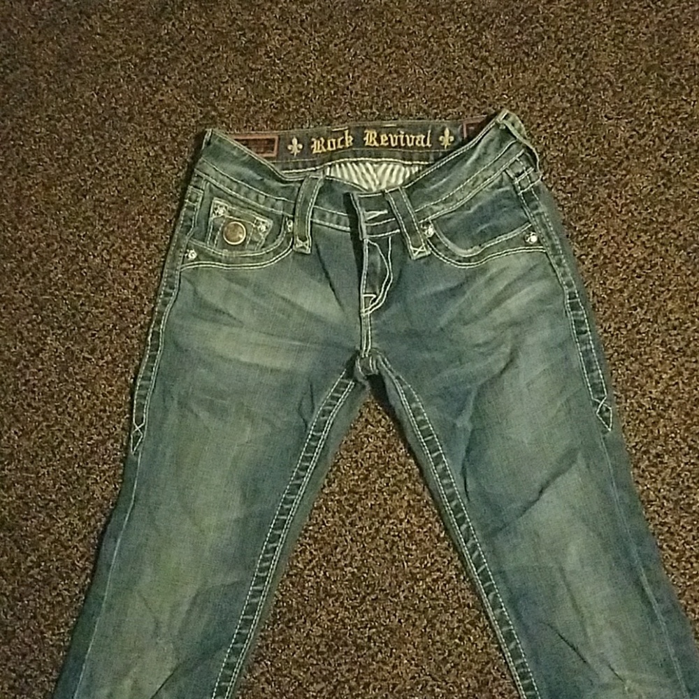 Size 25 Janet bootcut rock revivals