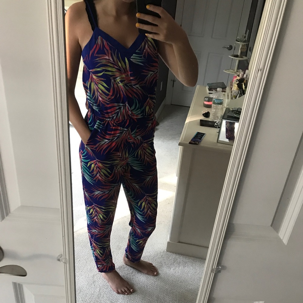 Pant romper summer print