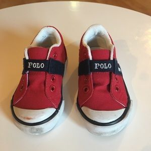 Kids Red Polo Sneakers