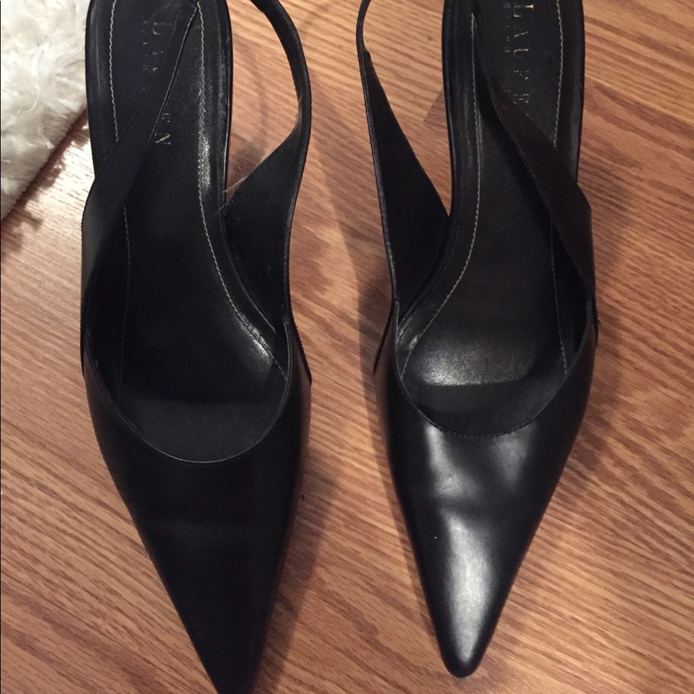 Ralph Lauren leather heels size 8.5
