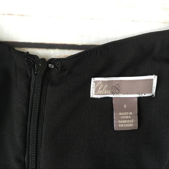 Chelsea 28 Black Ruffle Slip Dress NWT Sz S - Picture 5 of 6