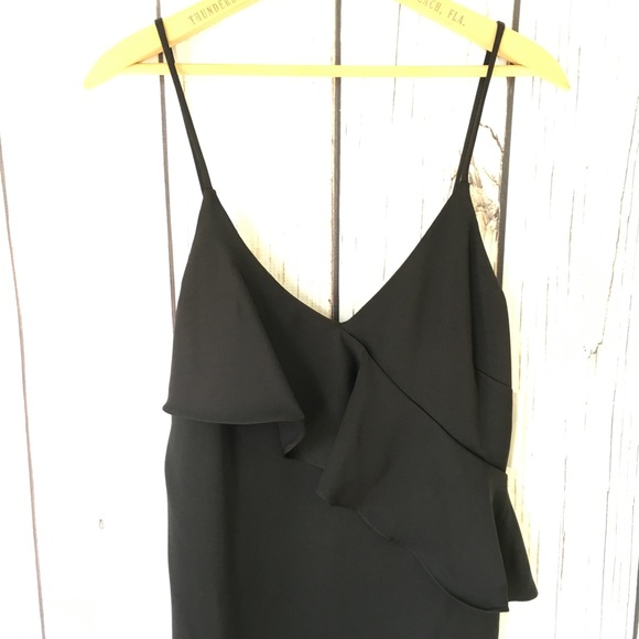 Chelsea 28 Black Ruffle Slip Dress NWT Sz S - Picture 6 of 6