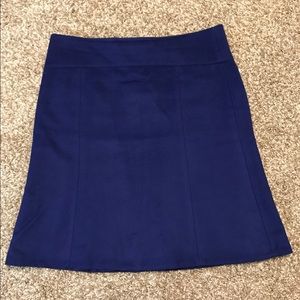 Royal blue a line skirt