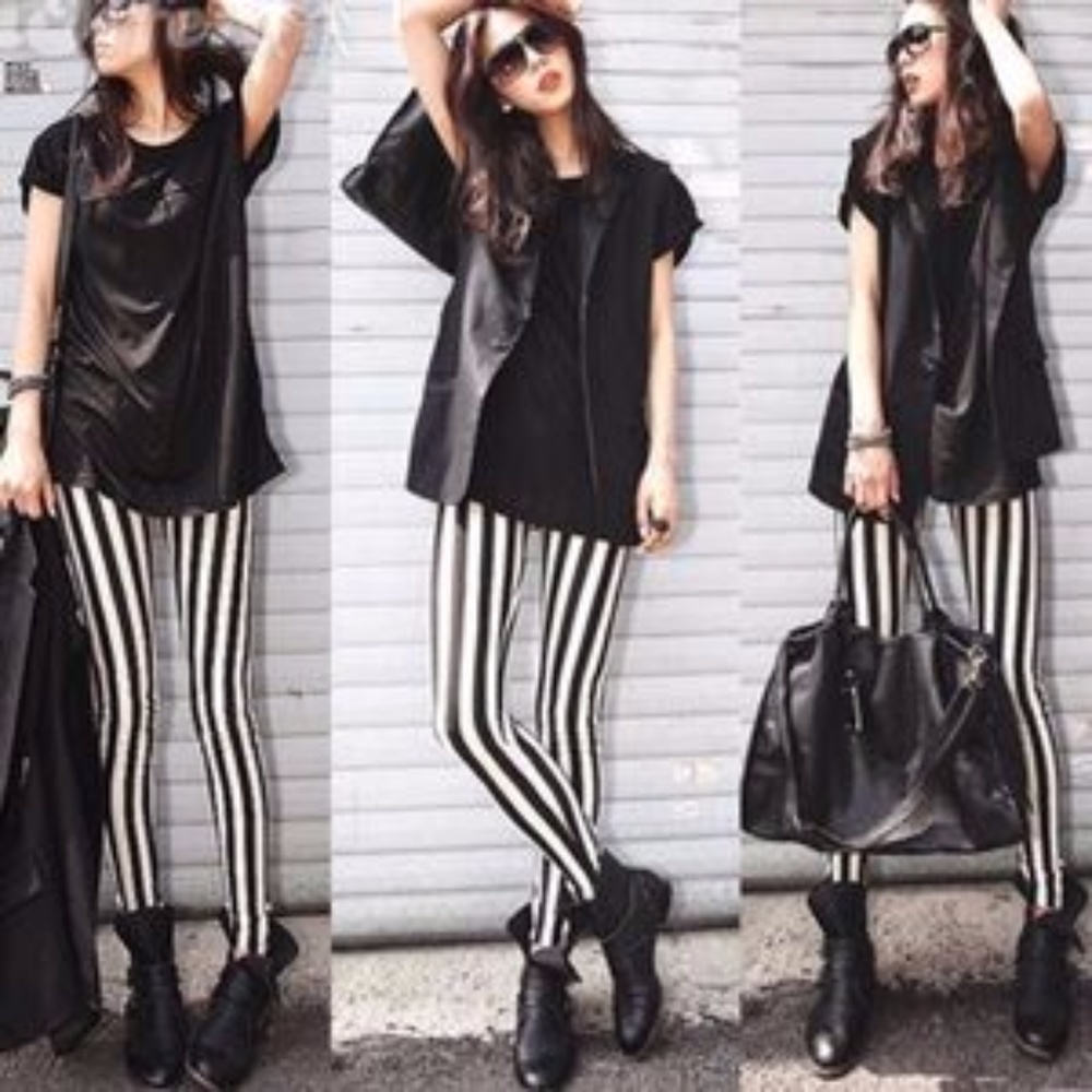 Brandy Melville striped leggings