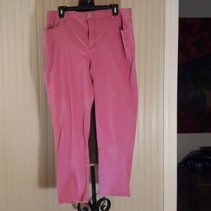 Pink Cropped Pants