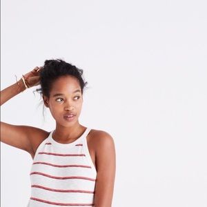 Madewell timeoff tanktop in shawn stripe xs NWT