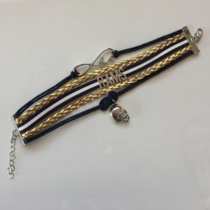 Rams NFL layered game day bracelet