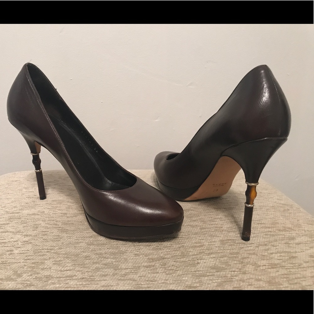 Gucci high heels. Bamboo heels