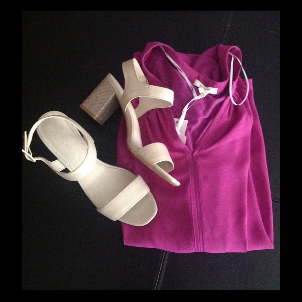 Strappy block heel sandals