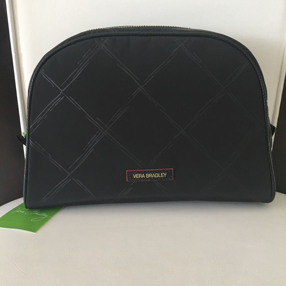 NWT VERA BRADLEY PREPPY POLY LARGE COSMETIC BAG