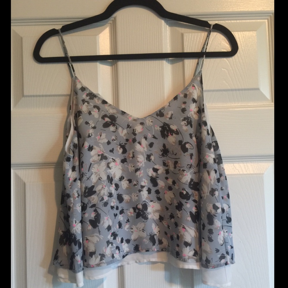 Lush, Size L, printed floral crop top