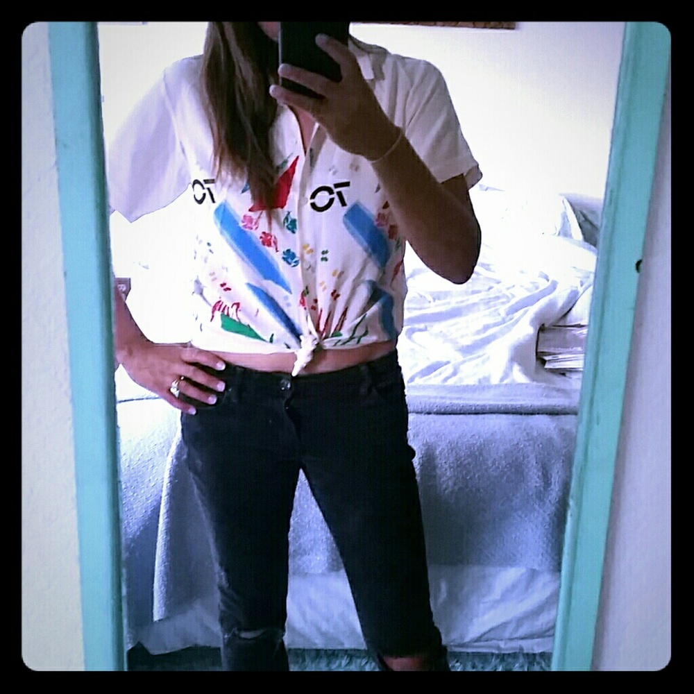 Vintage Mod St. Claire Silk Blouse