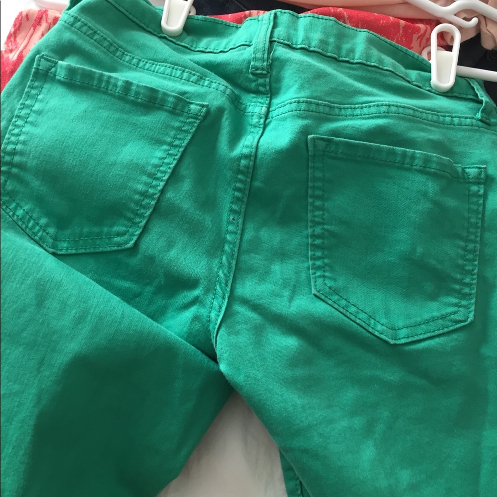 Kelly green jeans