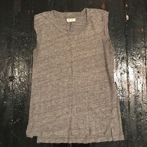 Madewell Linen Muscle Tank, size S.
