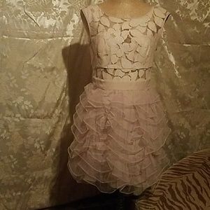 BCBG Generation lace and tull party dress