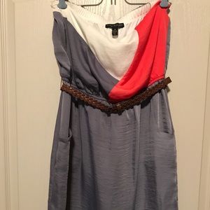 Strapless cocktail dress