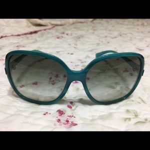 Dolce & Gabbana D&G Large Glam Teal Sunglasses
