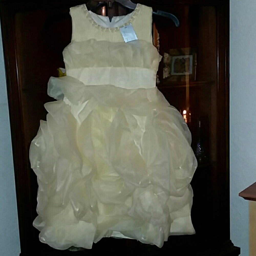 Light Yellow Rose Wedding Dress