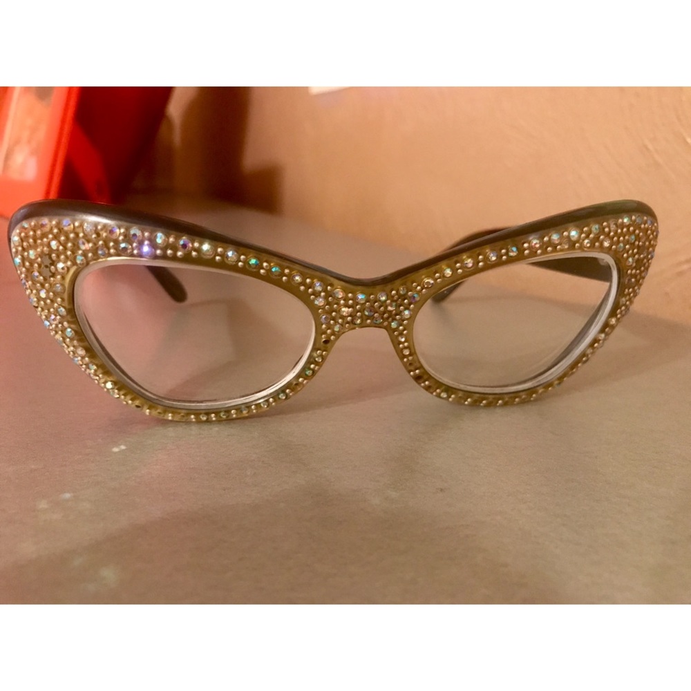 Vintage Rhinestone Cateye Glasses