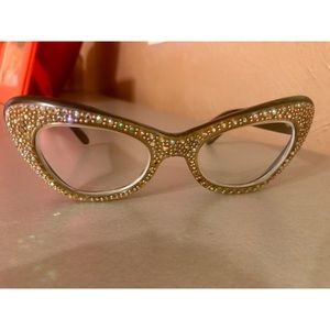 Vintage Rhinestone Cateye Glasses