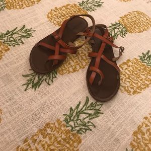 Mossimo supply co strapy brown-orange sandal