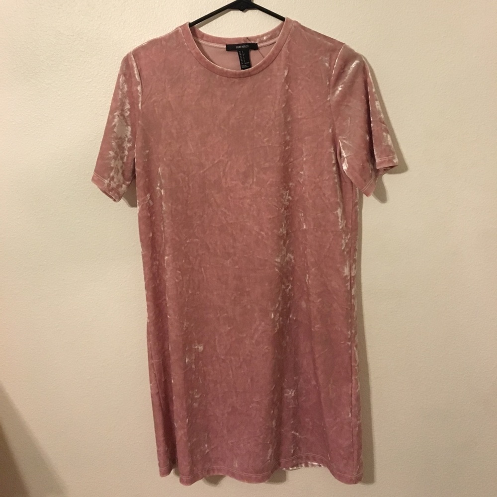 Velvet blush dress
