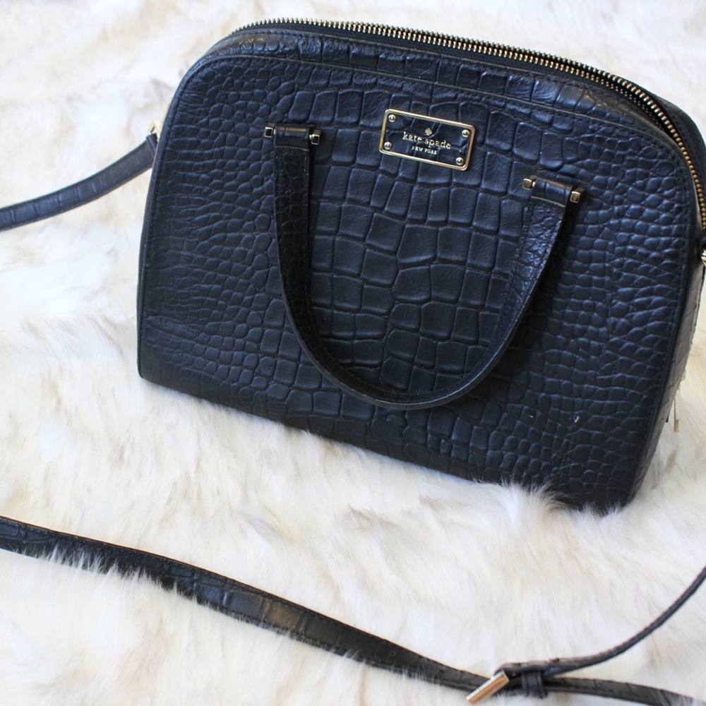 Kate Spade Crocodile Print Satchel Crossbody