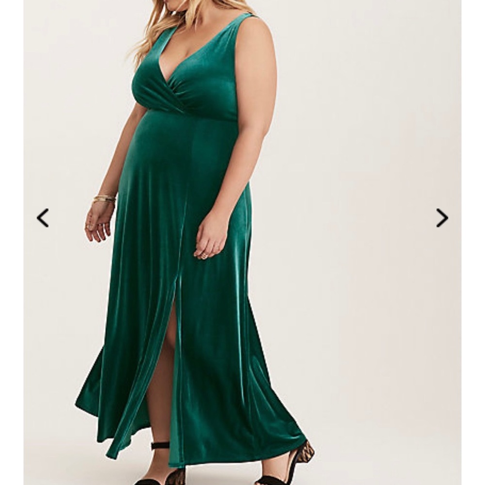 Velvet Green Gown (altered size 1 to fit a 0-1)