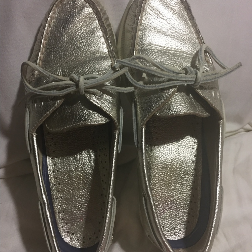 Champagne Sperry Top Siders! Size 8.5!
