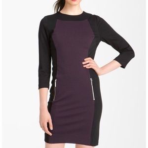 MICHAEL Michael Kors purple/plum and black dress