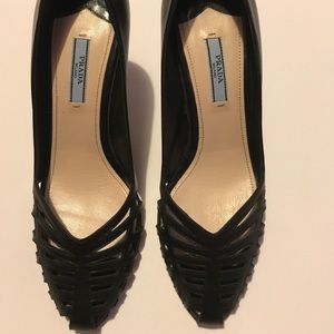 AUTHENTIC Prada Black Pump High Heel - OBO