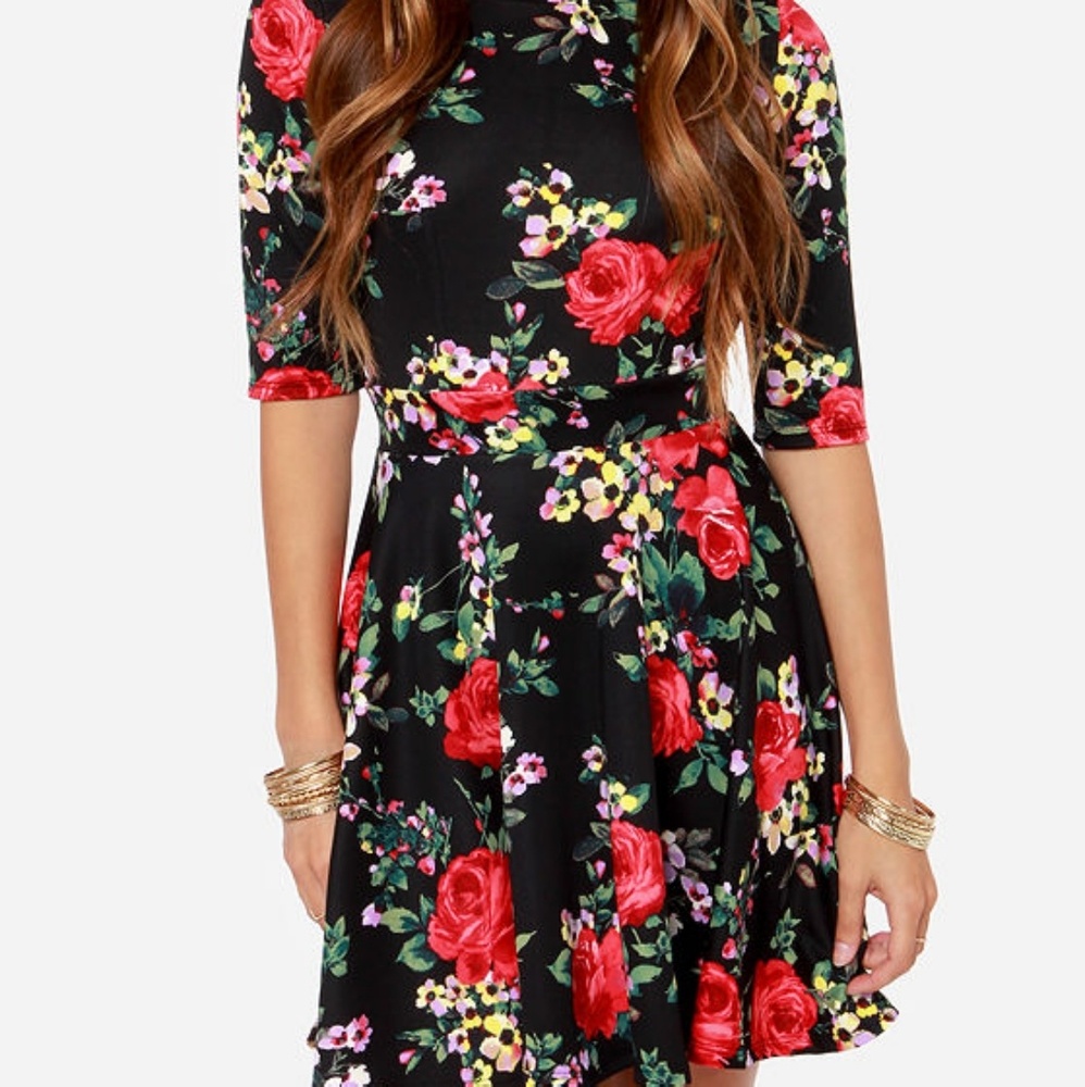 Floral skater dress