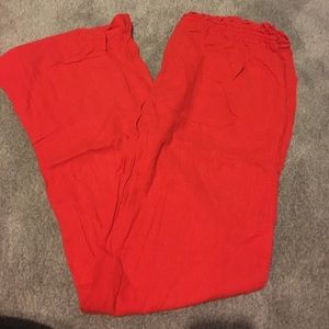 Roxy Linen drawstring pants size L