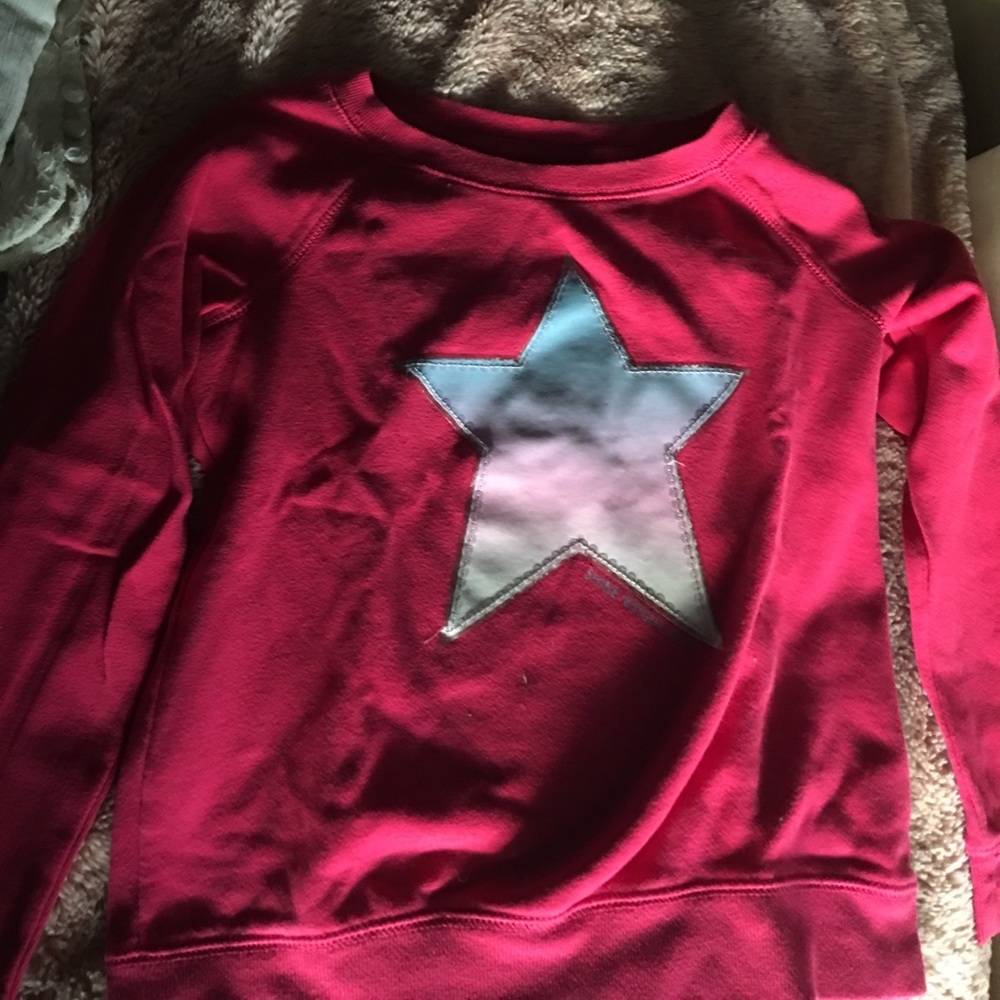 Gap kids shine bright comfy pink sweater