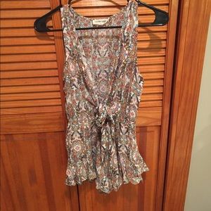 Cotton candy printed romper