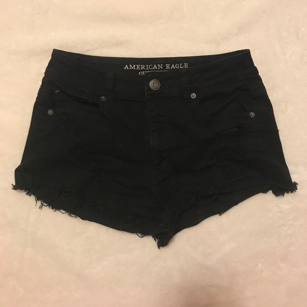 American Eagles Black Denim Shorts