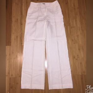 WHITE LINEN PANTS! ANN TAYLOR!