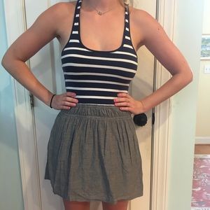 Abercrombie and Fitch racer back striped dress